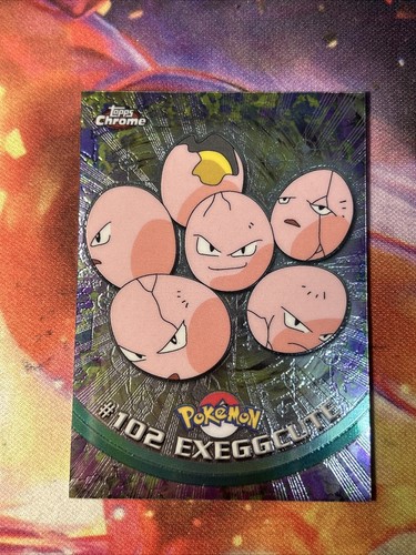 Exeggcute Card Foil Topps Chrome 2000 TV #102 ✨🔥SHIPS FAST💨RARE💎 - Picture 2 of 15