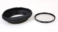 72mm Rubber Lens Hood w/ Skylight A1 Filter