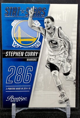 2015-16 Panini Prestige Stat Stars Stephen Curry #6  