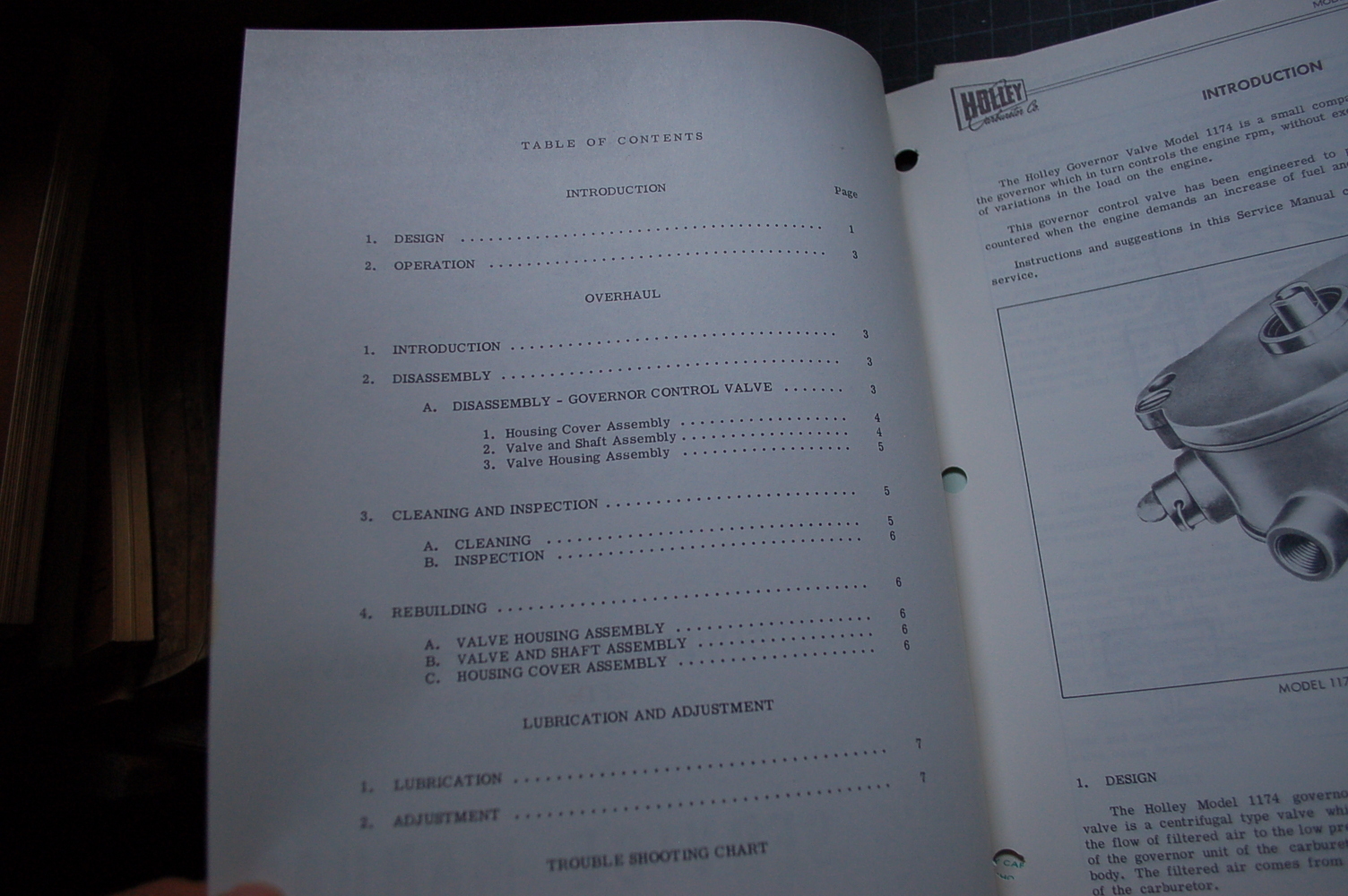 HOLLEY Carburetor 1174 Governor Control Valve service repair manual owner 1955 eBay