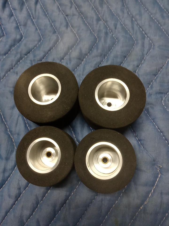 RC Car Aluminum Wheels And Tires NOS Vintage eBay