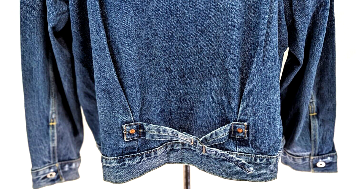 LEVI'S Type 1 Big E Buckle Back Cinch Denim Trucker VTG LEVI'S Type 1 Big E Buckle Back Cinch Denim Trucker VTG