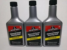 Power Steering Fluid Universal with Stop Leak 3 pk Gunk M2713 Motor Medic 12 oz.