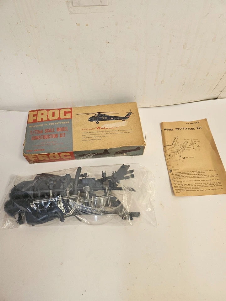 Helicóptero FROG Royal Navy Wessex 1 Westland Poliestireno 1:72 ROJO - Nuevo Sin Calcomanías Foto 3 de 3