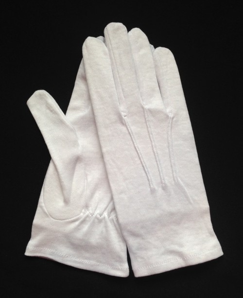 White Cotton Dress Gloves SlipOn Large (Dozen) eBay