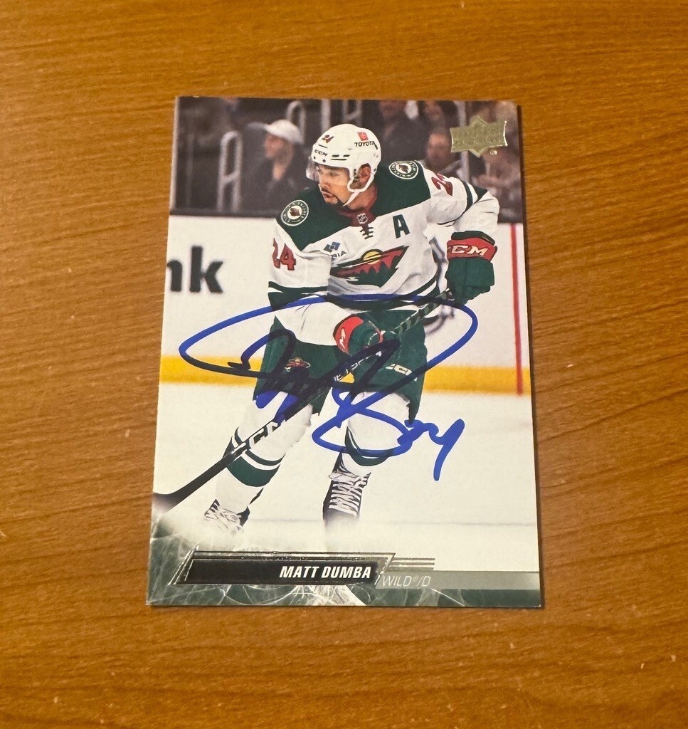 MATT DUMBA Autographed 2022-23 Upper Deck IP AUTO SIGNED In Person