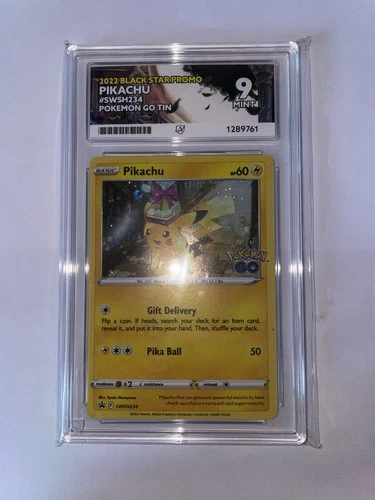 Pikachu Black Star Promo Pokemon Go Tin SWSH234 Ace 9