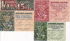 SALE!! LOT Nº5 SERIES OF 5 BANKNOTES AJUNTAMENT BARCELONA ONLY 24.99 EUROS