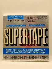 Sealed New Realistic Laboratory Standard Supertape 1800ft 1.0MIL 7" Reel No.44-1