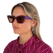 Salvatore Ferragamo Pink Cat Eye Ladies Sunglasses SF929S 209 55 SF929S 209 55