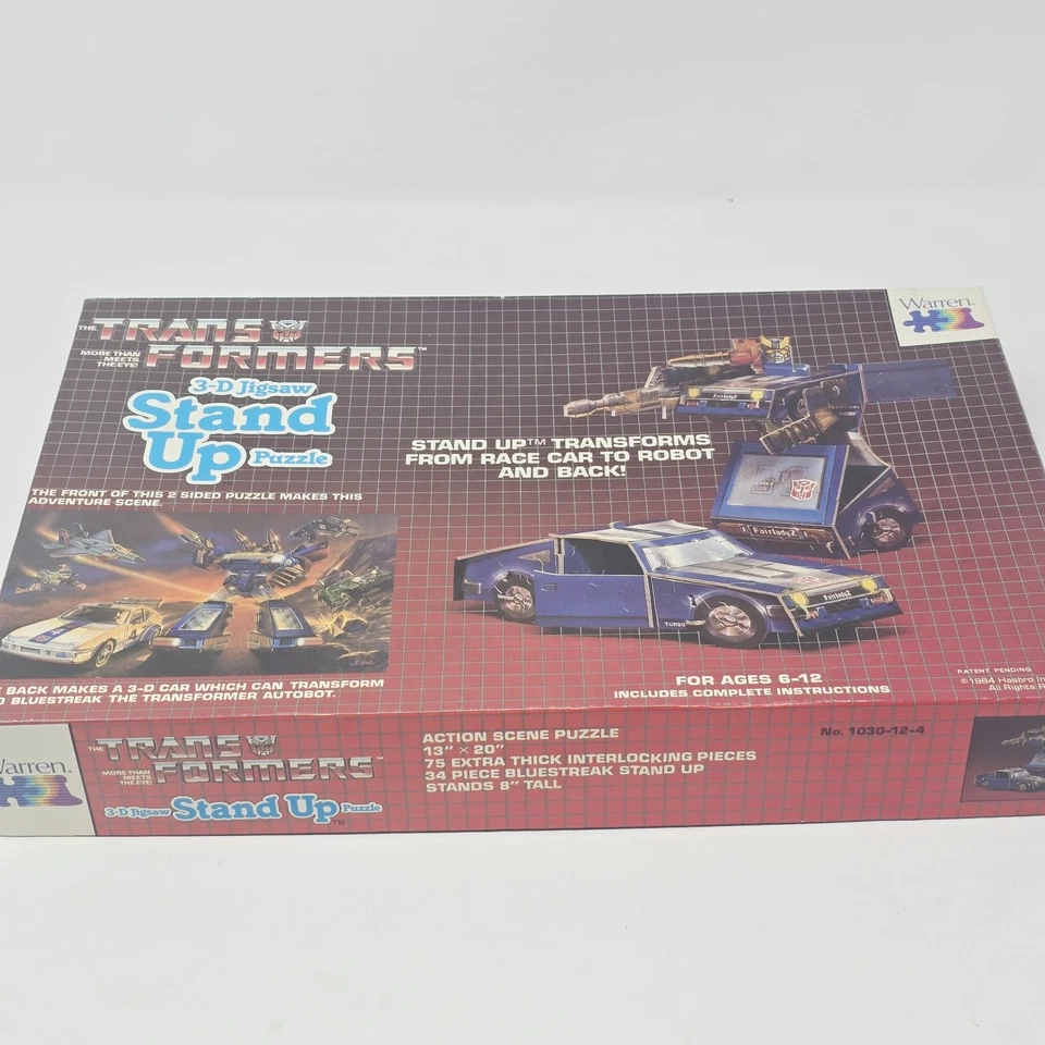 Rompecabezas Warren Bluestreak 1984 3D Stand Up Puzzle abierto Transformers completos Foto 3 de 4