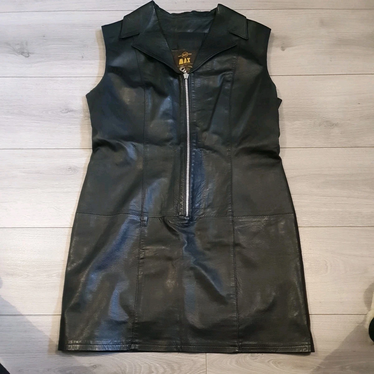 chinese dress ladies Vegan Leather & Laser-Cut Dress main image 0