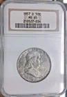 1957-D Franklin Half Dollar — photo from another recent sale