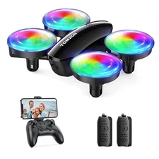 A23W Drone with Camera 1080P, LED Kids Drone with Throw to Go, High Speed Rot...