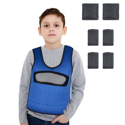 Compression Vest for Kids (Large, Ages 10+) Weighted Vest for Kids Including ...