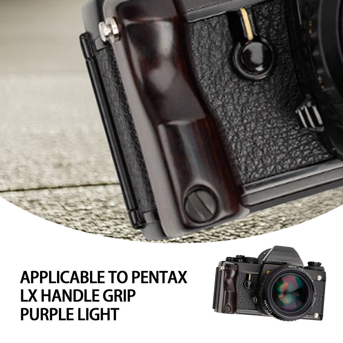 For PENTAX LX GRIP Solid Wood African Blackwood Camera GRIP B Type