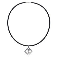 COLANTOTTE TAO Necklace CO Slim Magnetic Necklace Black M 43cm  NEW TI