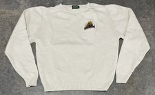 VTG Byford Smithsonian Art Gallery Museum Beige Knit Sweater Made in USA XL
