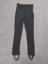 Equestrian Pants Womens 28 Black Stirrup Riding Nylon Rodeo Breeches USA Made