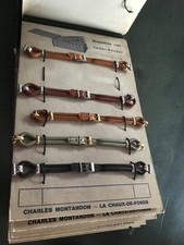 Verkaufs-Album für Uhrenarmbändern. Mit vie...