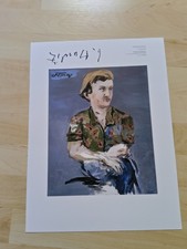 Georg Baselitz signiert Rarer Druck handsigned Unterschrift Autogramm Signatur