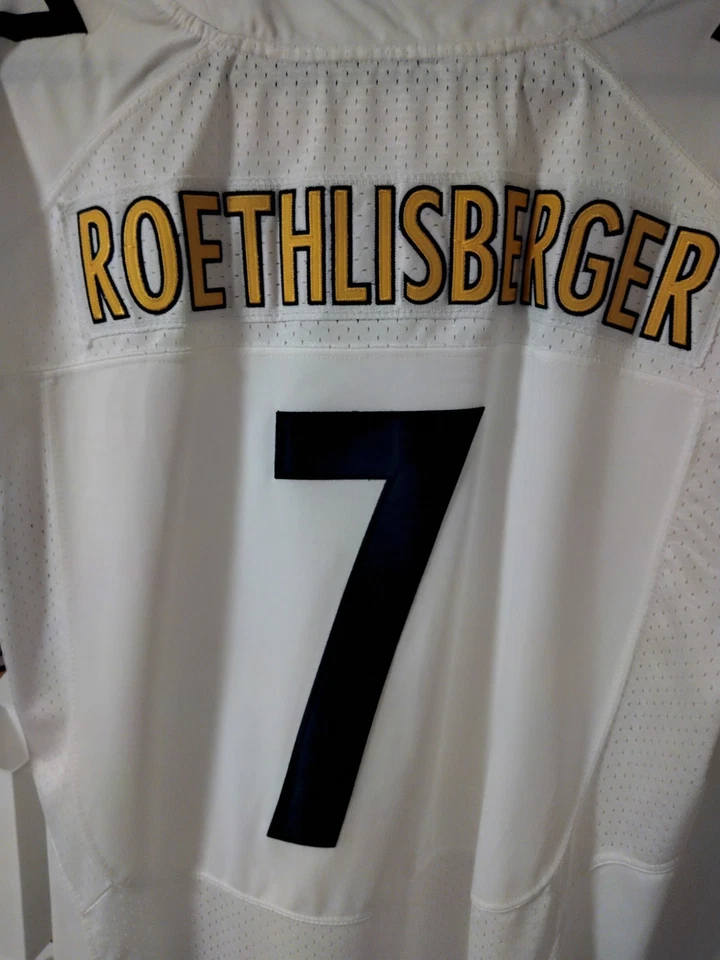 Camiseta deportiva visitante Pittsburgh Steelers Ben Roethlisberger talla XL 48 Foto 3 de 4