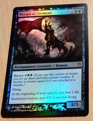 Mtg Magic: # FOIL # Herold der Qualen - Herald of Torment, English, Nearmint 