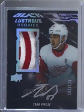 2019 SPx UD Black Lustrous Rookie /125 Tier 1 Taro Hirose #LR-TH Patch Auto b9t