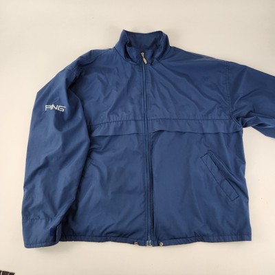 Ping Collection Jacket Adult Large Blue Golf Rain Windbreaker Full