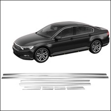 Edelstahl Türschutzleisten für VW Passat B8 2015-24 Chrom Seitenschutz 8tlg