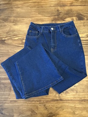 High Rise Women s Flared Jeans Dark Wash New Size Medium