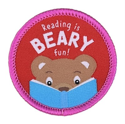 Reading is Beary Fun Sew On Patch by PAWPRINT FAMILY 5060769436873