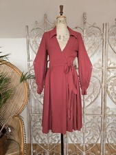 Vintage Ossie Clark for Radley 70s midi dress S flaws