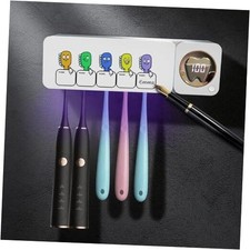 Bathroom Toothbrush Holder, Labelable with User Name, Multi-Slot Toothbrush