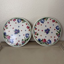 Vintage Corelle Fresh Cut Trivets Set of 2 Flowers Cottage Hard To Find Pattern