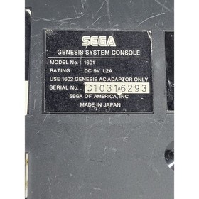 Sega Genesis Console Model 1601 High Definition Graphics 16-Bit Bundle Works