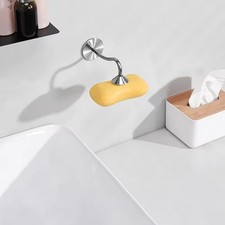 Magnetic Soap Holder Wall Mount   No Drilling Stainless Floating Soap Rack