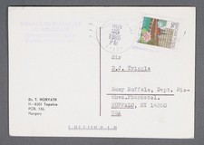 MayfairStamps Hungary 1985 Tapolca to Buffalo NY Post Card aaw_04327