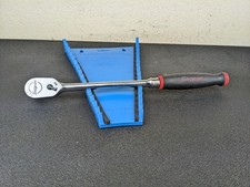 #bo851 Snap On Tools 3/8” Drive 12" Soft Grip Red Long Handle Ratchet FHL80