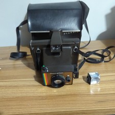 Super Colour Swinger Polaroid Land Camera Instant Film Black
