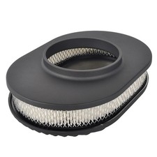 Black Aluminum 12 Fully Finned Air Cleaner Kit Fit 5 18 Diameter Carburetors