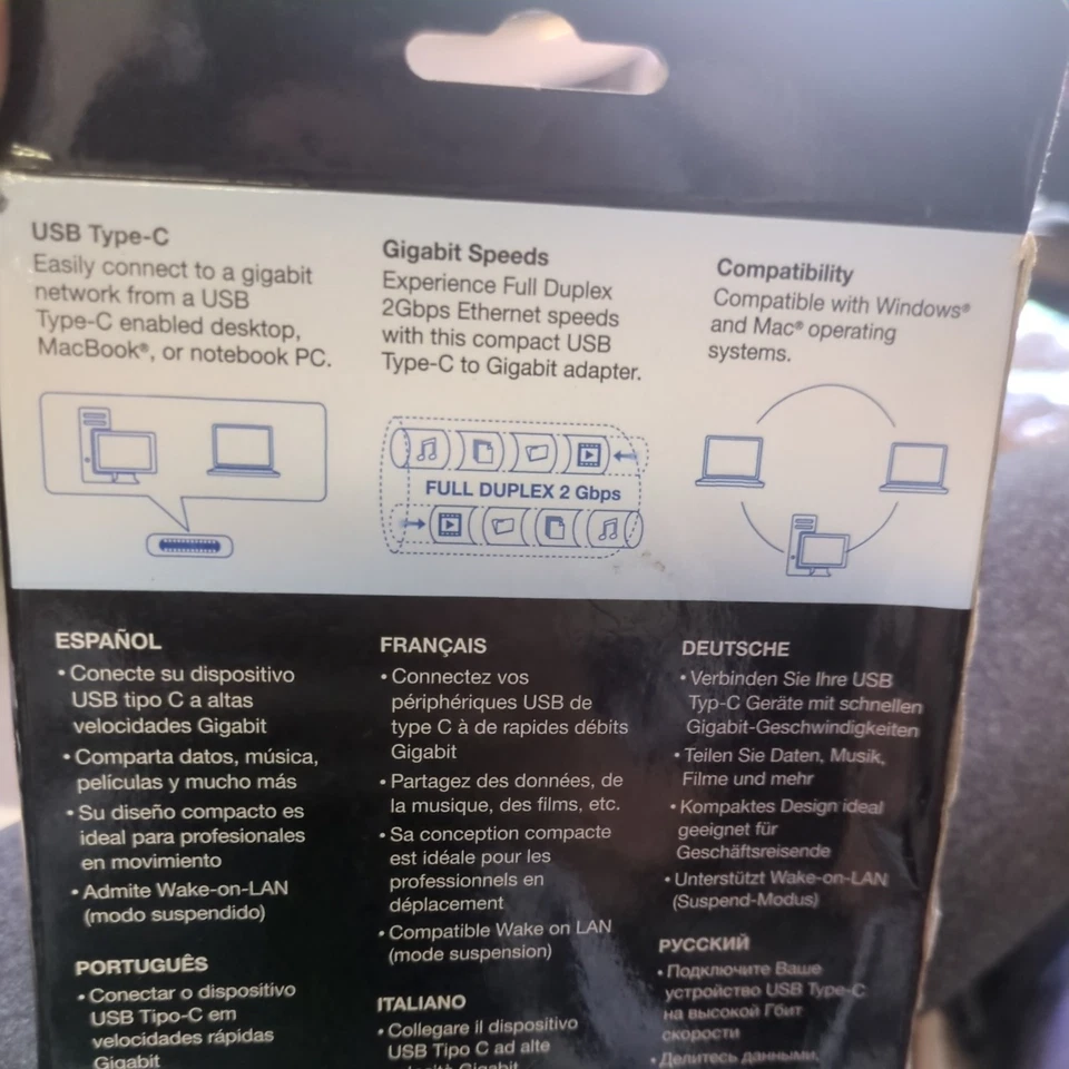 TRENDnet TUC-ETG USB-C Type-C to Gigabit Ethernet Adapter - NEW - Image 2 of 2