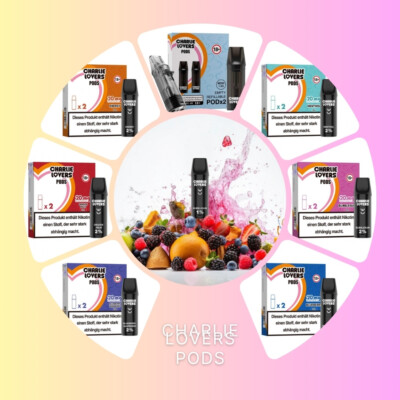 Charlie Lovers Pods Kompatibel mit ELFA by Elfbar 600 | 20mg Nikotin Liquid Pods