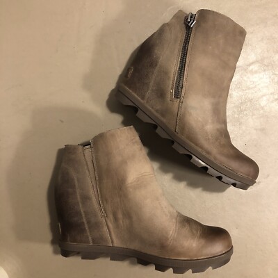 Sorel Boots WMNS 🔥Joan Arctic Wedge II Zip Bootie Brown