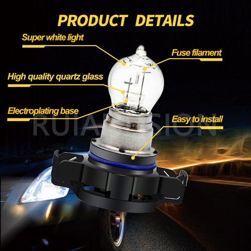 Ruiandsion PS19W PSR19W bombilla halógena MPV niebla luz de marcha diurna 12V blanco cálido 2x - Imagen 4 de 8