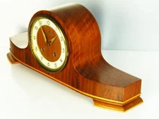 RARE BEAUTIFUL LATER ART DECO JUNGHANS CHIMING MANTEL CLOCK ECHAPEMENT RESONANZ