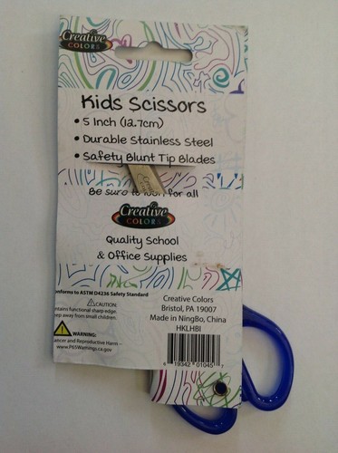 Creative Color Kids 5" Safety Blades Scissors Model 01045 New - Picture 7 of 7