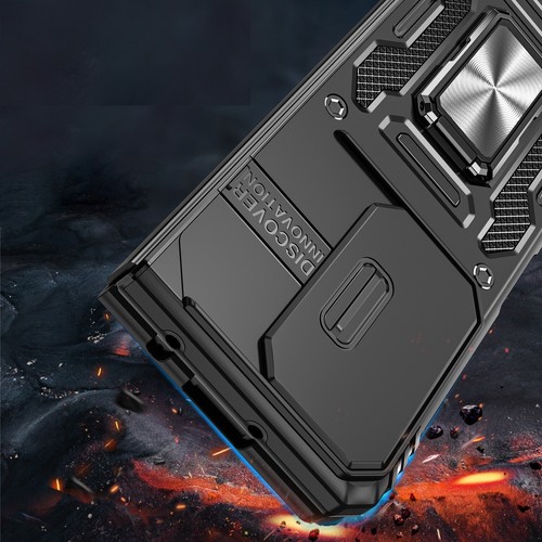 For Samsung Galaxy Z Fold 5 Hybrid Hard Ring Stand & Camera Window Case Cover - Picture 5 of 25