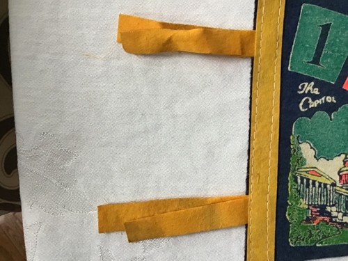 Vintage Souvenir Felt Pennant 1961 WASHINGTON DC 17” long - Bild 3 von 3