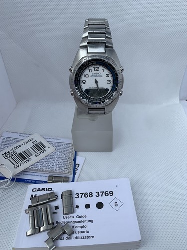 Casio Fishing Gear AMW-700 Module 3768 Vintage Wrist Watch Alarm Moon Phase  | eBay